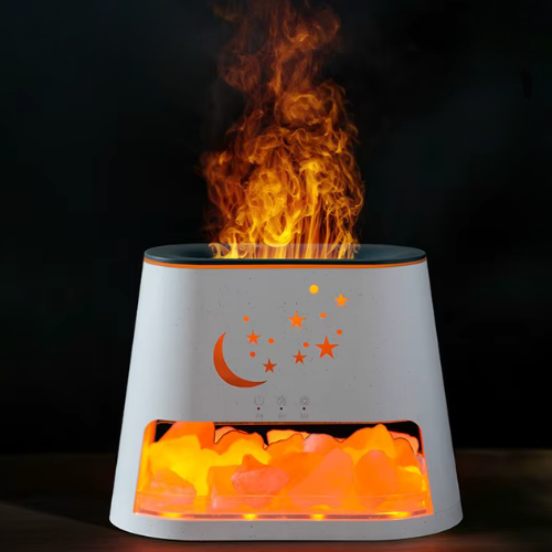 דיפיוזר מלח הימלאיה 'ליל מנוחה' | 260 מ"ל לארומתרפיה וטיהור אוויר