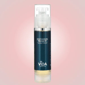 שמן עיסוי Vida Pleasure – שמן פרימיום לזוגות עם שמן שקדים וילנג ילנג