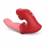 Lips Finger מבית TOYBOX, ויברטור ארנבון עם זרוע מתכופפת, תמונה 2