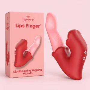 Lips Finger מבית TOYBOX, ויברטור ארנבון ורוד